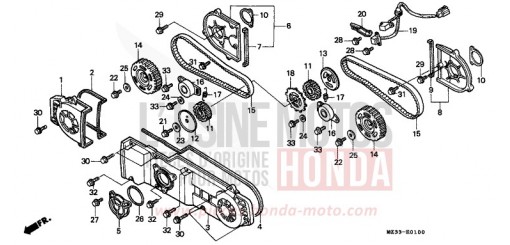 ABDECKUNG, VORNE GL1500SET de 1996